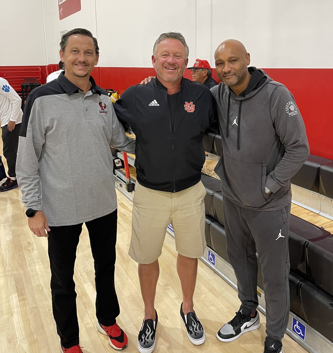 cubbienation's tweet photo. In the stands for the home opener in a different role tonight. Former Assistant Coaches @mackclevTTU and @trenteskinner go toe to toe. Love them both, but it’s always about @MSJCBASKETBALL! #backthejac https://t.co/DkpNvHE7zx