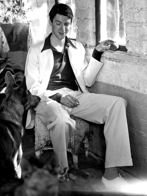 Jimmy Stewart, a ball and a dog in 1936. I love this photo.