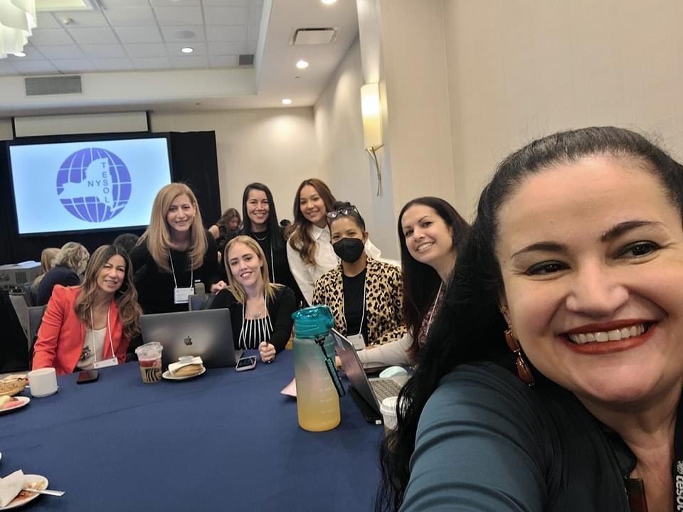 Wow! So lucky to be connecting &amp; learning with these powerful ladies of #ESOL <a href="/NYSTESOL/">NYS TESOL</a> #NYSTESOL2022, including Dr. Luciana de Oliviera, @e_florescollazo @YaniraStoker <a href="/CarmenPSDiaz/">Carmen Diaz</a> <a href="/VanessaGulfo/">Vanessa Gulfo</a> <a href="/MsCOlsen/">Christine Olsen</a> <a href="/HVRBERN/">HV RBERN at SW BOCES</a> <a href="/MidStateRBERN/">Mid-State RBERN @ OCM BOCES</a> <a href="/LIRBERN/">Long Island RBERN</a> <a href="/NYSEDNews/">NYS Education Department</a> #OBEWL #ALL4ELLs