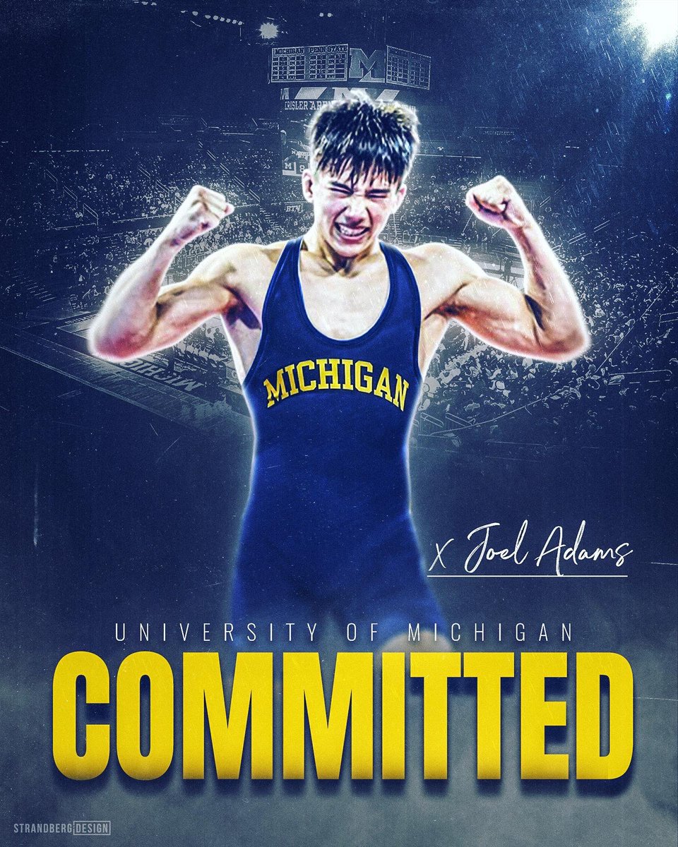joelyolypoly's tweet photo. I am very excited to announce that I will be furthering my academic and athletic career at the University of Michigan! I’m so excited for the future and what’s to come.  This is only just the beginning! GO BLUE〽️🔵 https://t.co/gCWeJTZeRh