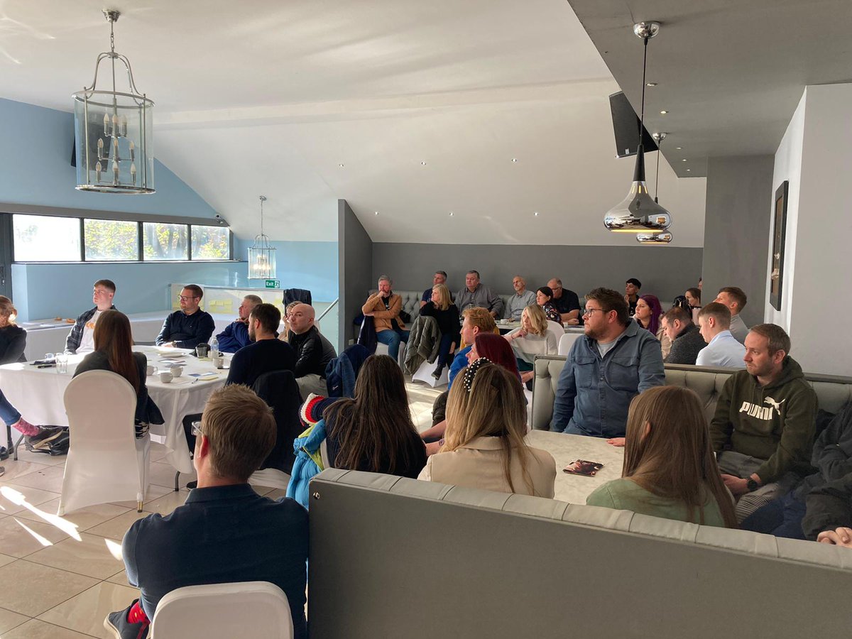 NickGPHG's tweet photo. We know you feel like a Away Day is hard work... Well, not at all today! What a fantastic day. Enthusiasm &amp; positivity. Its been a hard couple of years but we keep delivering for our customers! Looking forward to seeing what we achieve in 22/23 &amp; smashing it in 23/24. @GP_DevTeam https://t.co/65l9n1zr4F