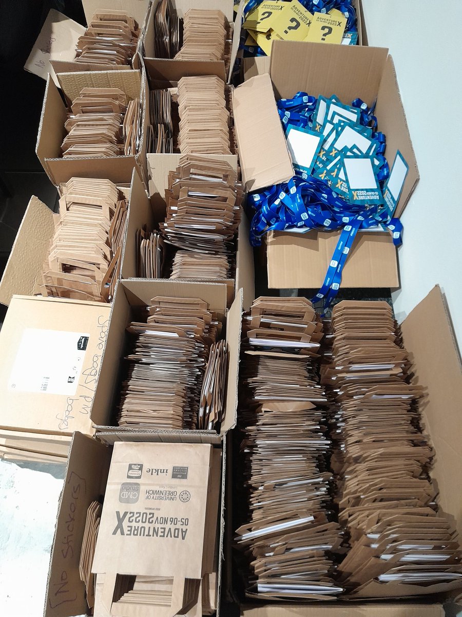 Working hard getting everything set up for #advx22 tomorrow!