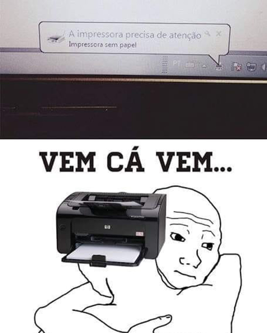MixpelInfo's tweet photo. 😂 Até a impressora precisa de atenção pra funcionar!

#impressoras #memeinf... https://t.co/ekXPkY4X50 https://t.co/yU4tt7DkDp