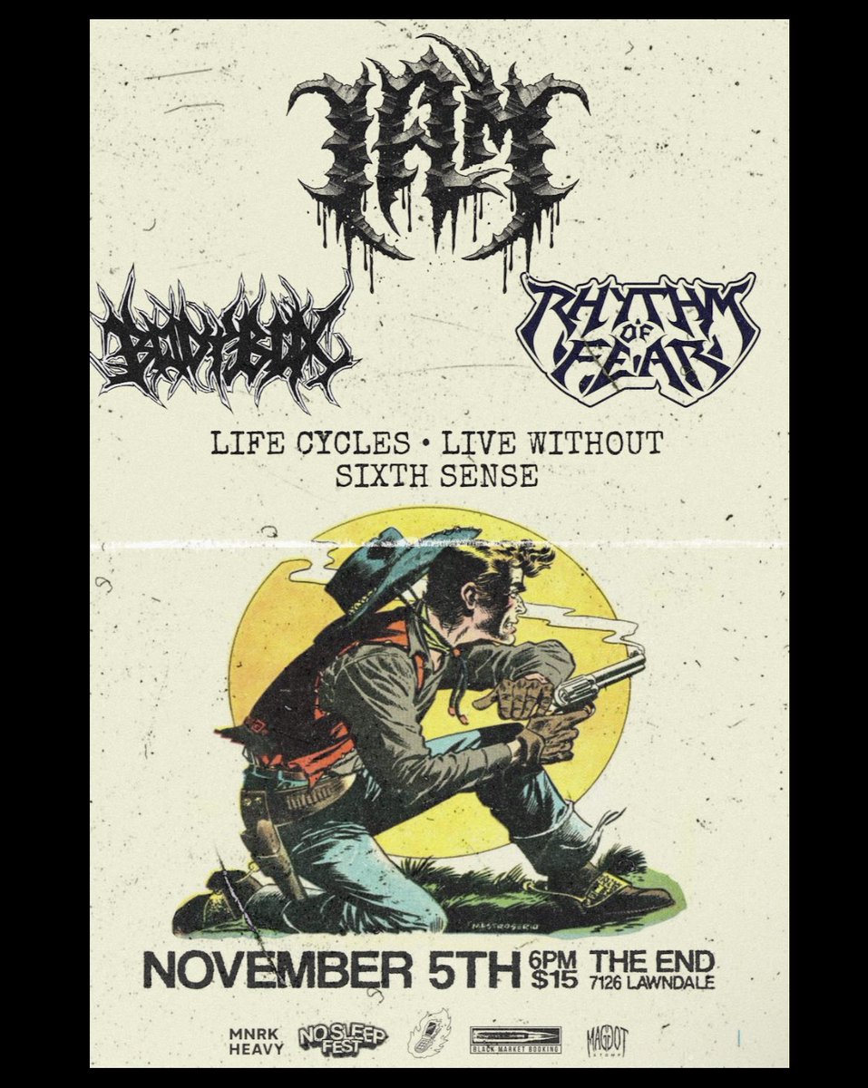 Tomorrow at The End.  come thru