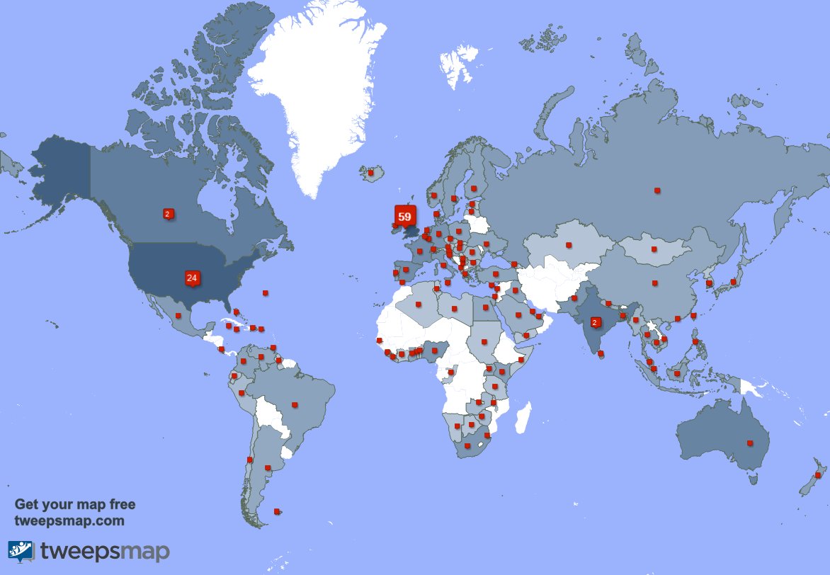 Special thank you to my 17 new followers from USA, and more last week. tweepsmap.com/!ElContador2000
