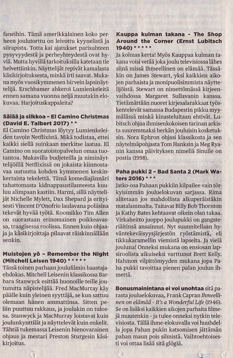 BjorkbackaHannu's tweet photo. @NikoNiinivirta Ehdotuksia #liite plus koko perheen kaa Yle Areenasta sarja Joulukuume (poistuu 30.11. jälkeen). Hyvää joulua, Niko ~(;^)~ #Keskipohjanmaa jokunen joulu sitten: https://t.co/bfKwdLSdn4