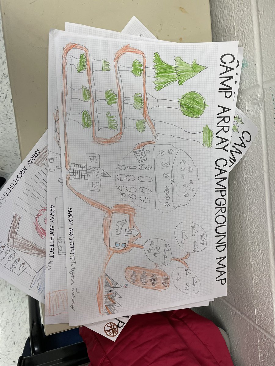 StephPrentice's tweet photo. Wrapping up our multiplication and division unit with Camp Array!! ๐๏ธ #PBL #ApplyingOurLearning @115ccgs https://t.co/5iTeHONrpV