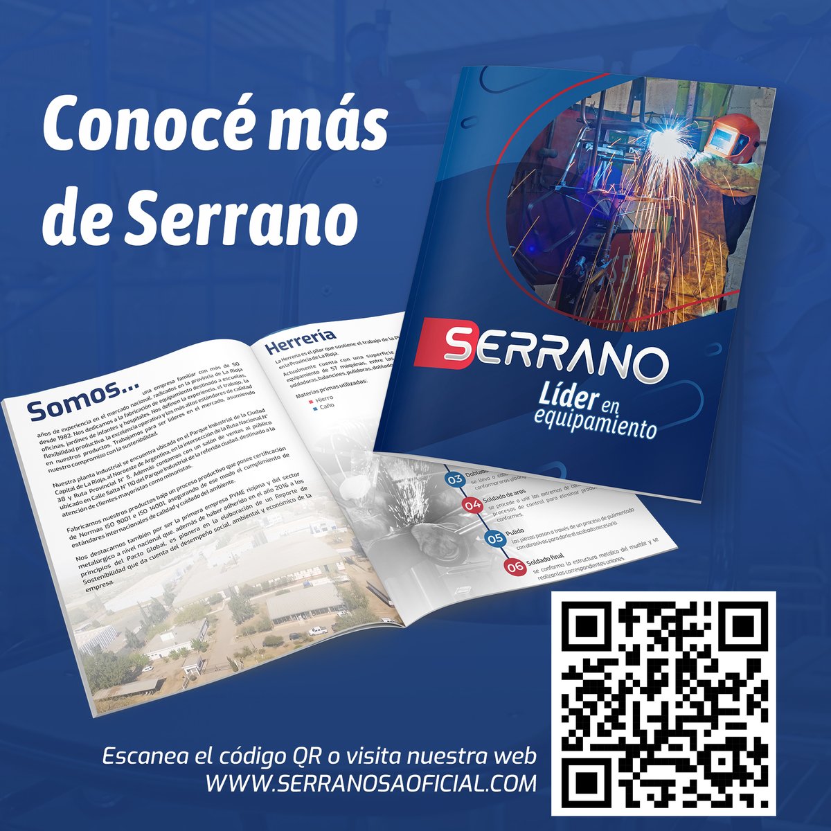 serranosaprensa's tweet photo. 🔰 Te invitamos a conocer más de nuestra empresa y los 50 años de experiencia en el mercado nacional de muebles escolares, hogar y hospitalarios. Queremos contar como desarrollamos de manera responsable y sostenible nuestros mobiliarios y hacer un aporte a nuestra sociedad.💙 https://t.co/wCDzP4OeO0