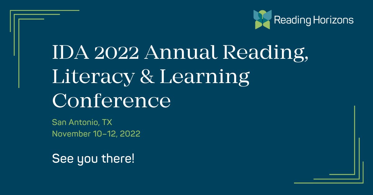 Are you as excited as we are for #DyslexiaCon next week? Visit Reading Horizons at booth 229 to experience our explicit, systematic, and tech-enabled program that helps all students, including those with #dyslexia, achieve reading proficiency.

#dyslexiaawareness #literacy
