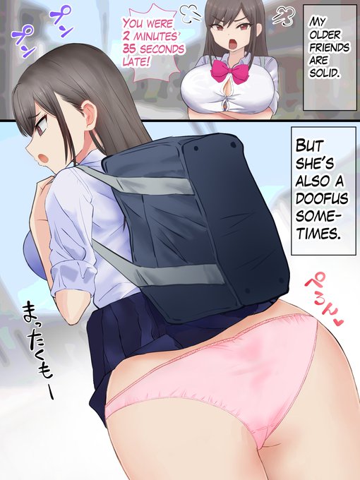 My older female friend is solid, but sometimes a doofus. 