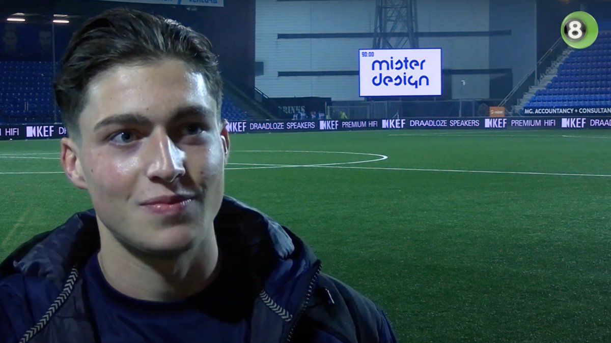 REGIO8's tweet photo. VIDEO | Debutant Sam Bisselink na zijn debuut voor De Graafschap tegen FC Den Bosch: 'Mijn week kan niet meer stuk' https://t.co/z2snD4TUja https://t.co/2oBeP4dKqO
