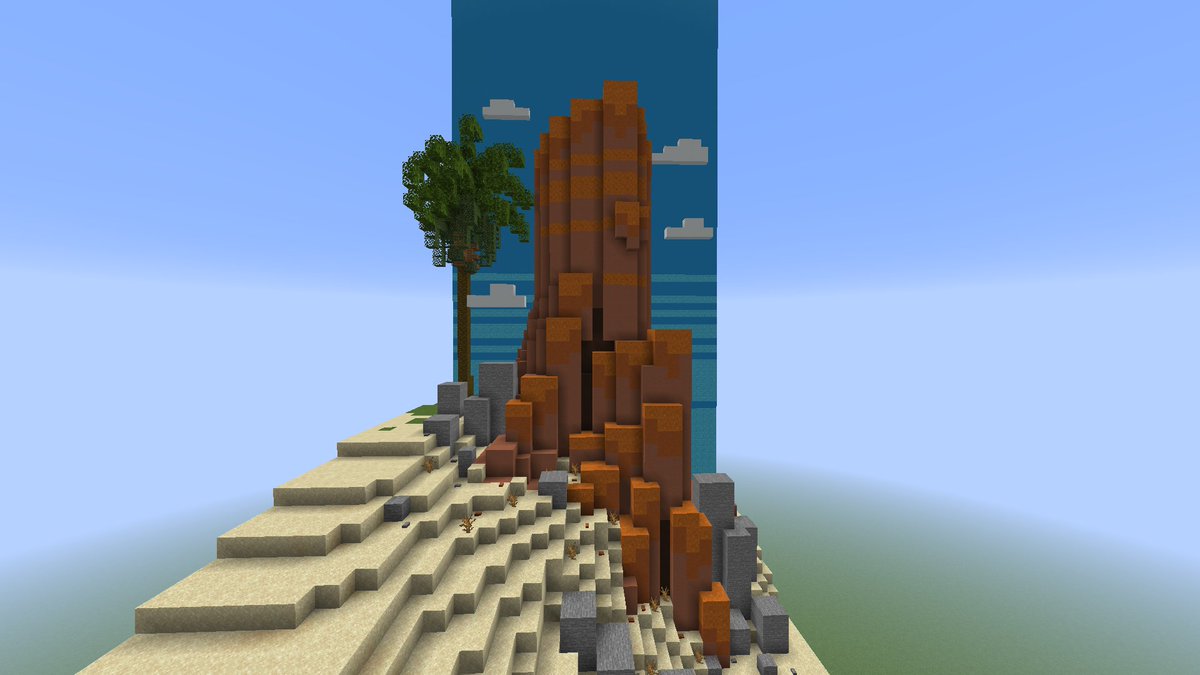 blocky mesa rock formation