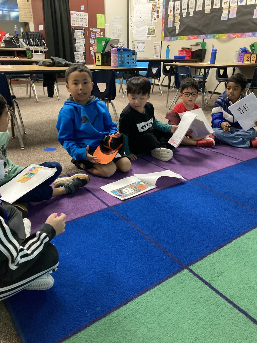 MsLKoenning's tweet photo. We became published authors! We wrote, illustrated, and edited our own books and then put them into our bookstore for others to shop and enjoy! We finished our celebration by sharing our favorite pages from the books 📚 https://t.co/tYBXXcKG4K