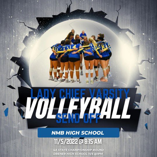 Support the girls in the morning as they leave to travel to the state championship!!