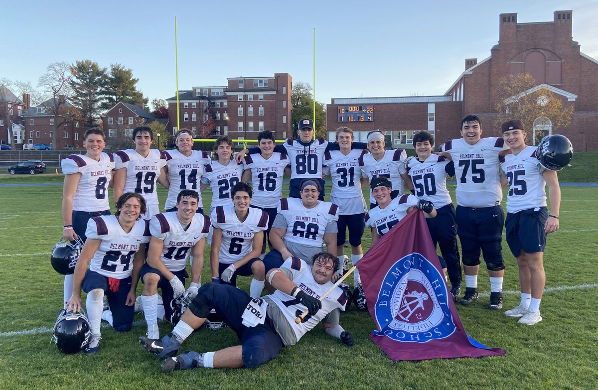 Big time road win for these seniors, @CoachRosser2x and the <a href="/BelmontHillFB/">Belmont Hill Football</a> program with a big ISL win, 22-10 over Milton <a href="/_ajmuse/">A.J. Muse ✞</a> <a href="/jackbdyer/">Jack Dyer</a> <a href="/Segan719/">Sean Egan</a> <a href="/APellagrini/">Anthony Pellagrini</a> <a href="/BenKuechle/">Ben Kuechle</a> <a href="/drucker_daniel/">Daniel Drucker</a> <a href="/MilmoeChris/">Chris Milmoe</a> <a href="/david_lograsso/">Calogero LoGrasso</a> <a href="/AshermanDrew/">Drew Asherman</a> <a href="/JoePuglielli/">Joseph Puglielli</a> <a href="/DaviRib50765792/">Davi Souza Ribeiro</a> #ALLIN