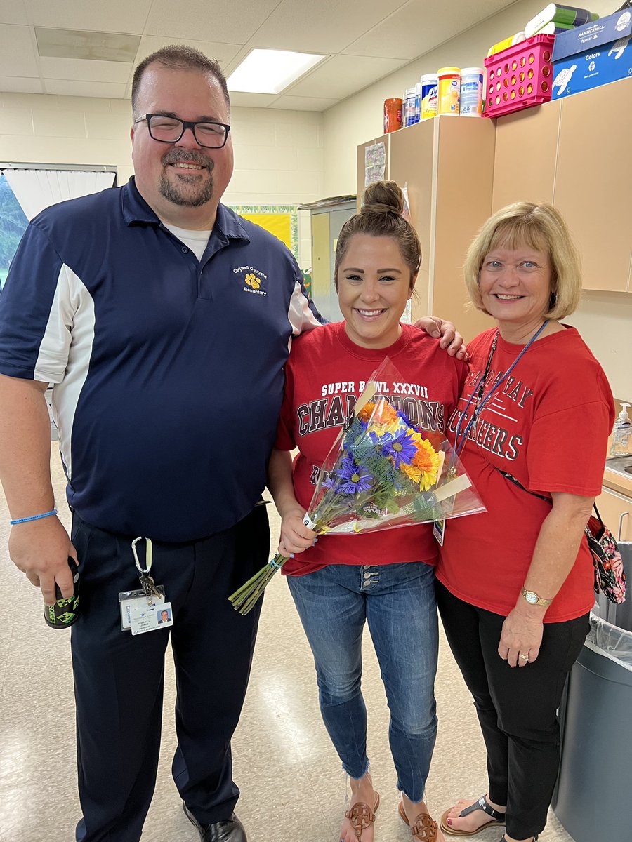 Congratulations to our teacher of the year nomination Krysten Hurman. I am extra proud because she was once one of my students. #cougarpride Lets go Claywell!