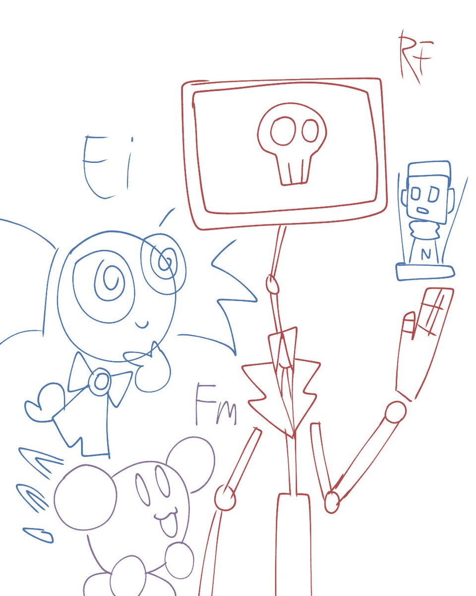 Periadvent's tweet photo. Late birthday for all of them (especially Lutetium).
 #periadvent #periodicityadventures #ytterbium #lutetium #periodictable #robot #nonhuman #doodle #artworks #lanthanides https://t.co/J8trA6WbUk