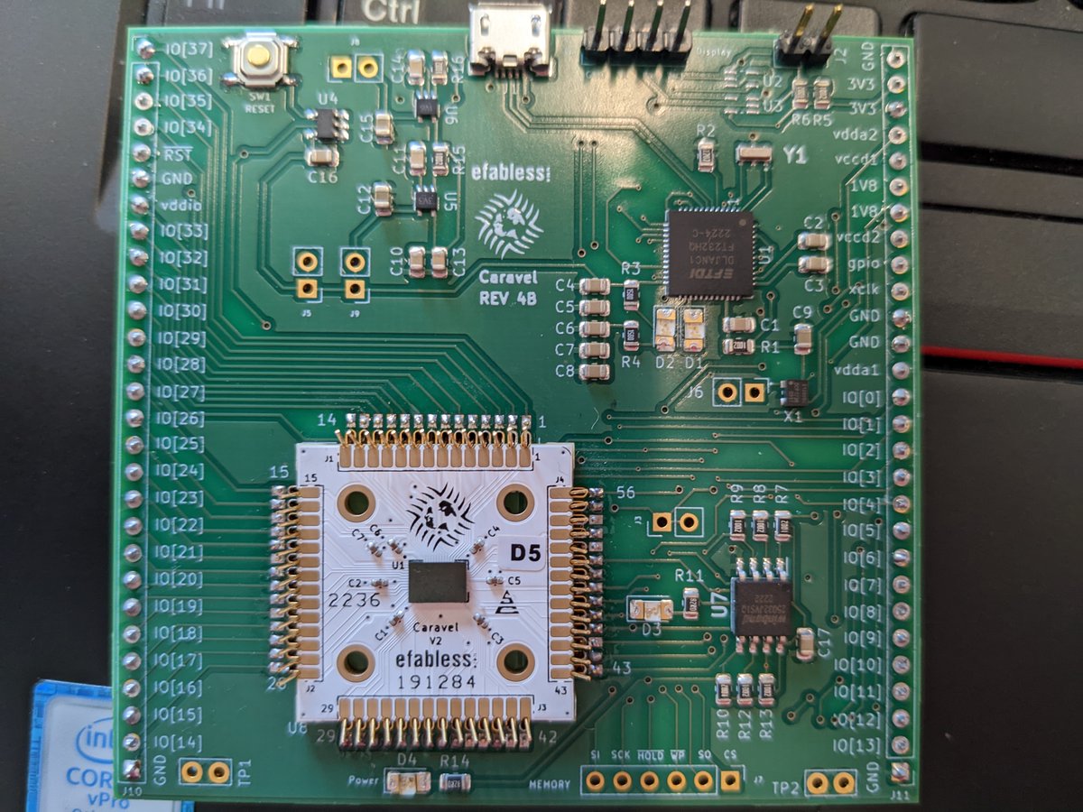 Let's do some ASIC bringup at @hackaday #supercon! @efabless fedexed me ...