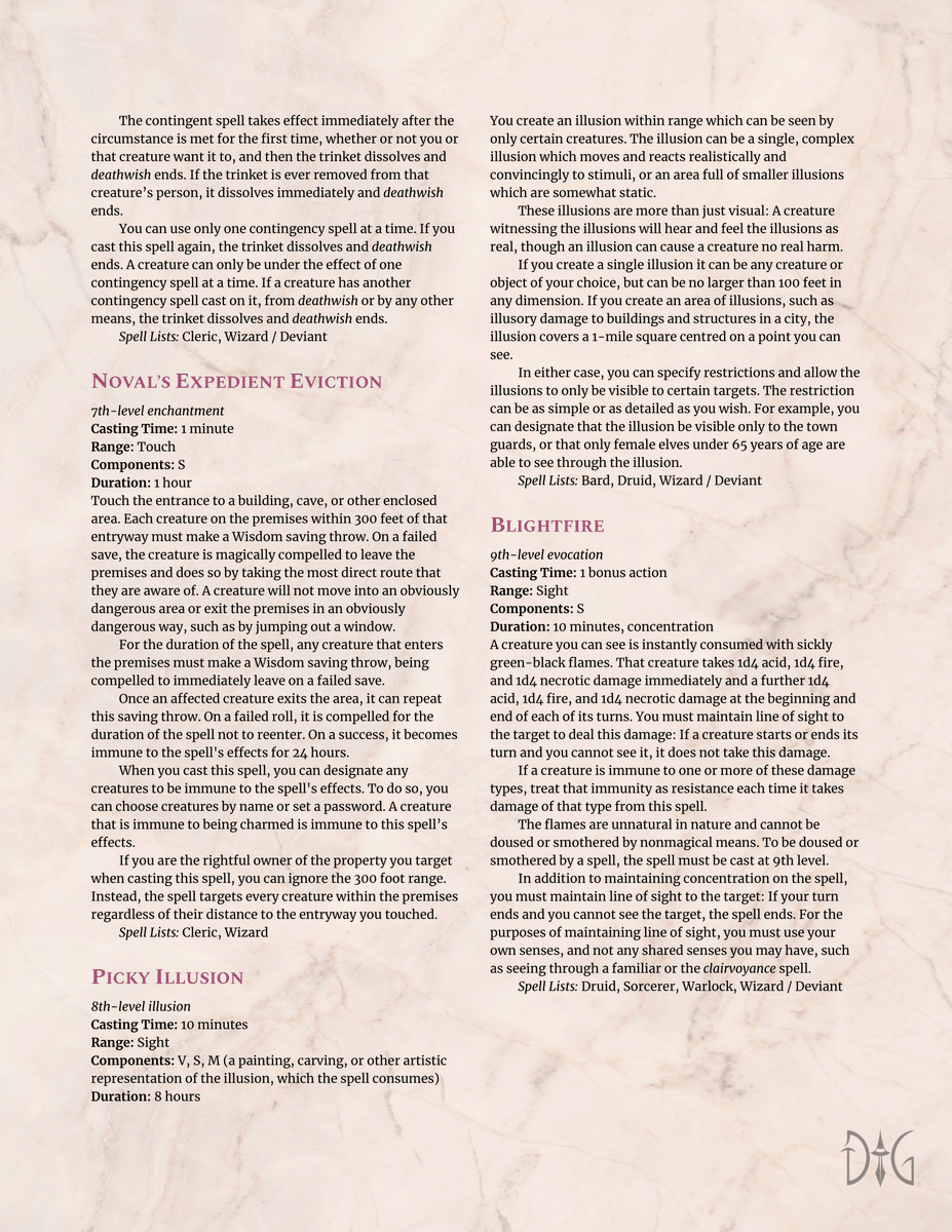 DichotomyGames_'s tweet photo. Spells for all you casters out there!
If you like what you see, find 100+ just like these in Noval's Cabinet of Curios:
https://t.co/XObqrzyvEY

Obligatory tags:
#dnd #dnd5e #dungeonsanddragons #Kickstarter #kickstartercampaign #ttrpg #homebrew #5e #cabinetofcurios https://t.co/QDXnhjHX5h