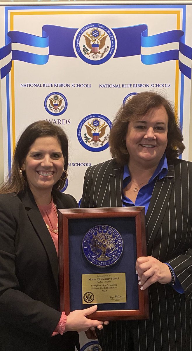Beyond thrilled to attend the 2022 National Blue Ribbon award ceremony.  So proud of our <a href="/Mosaic_ES/">Mosaic Elementary School</a> community!  It’s a great day to be a Mustang!  #nbrs2022