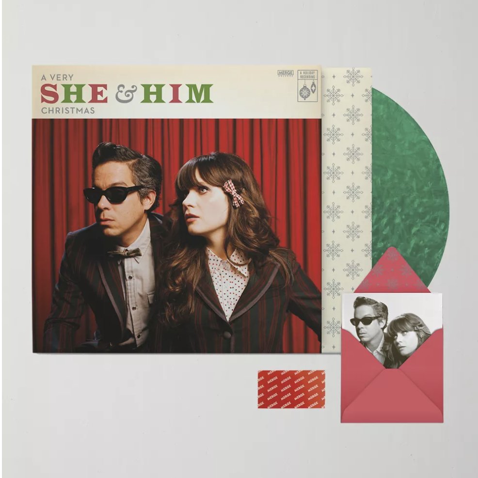 The holidays are just around the corner and we have a variety of new physical copies of ‘A Very She & Him Christmas’ available! Get the Urban Outfitters exclusive Translucent Green LP, the Standard Black LP, or the Cassette in opaque metallic gold. smarturl.it/SheHimChristmas