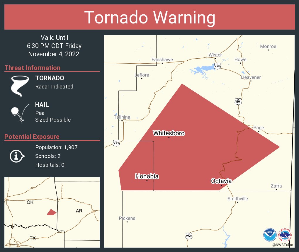 NWS Tornado on Twitter "Tornado Warning continues for Whitesboro OK