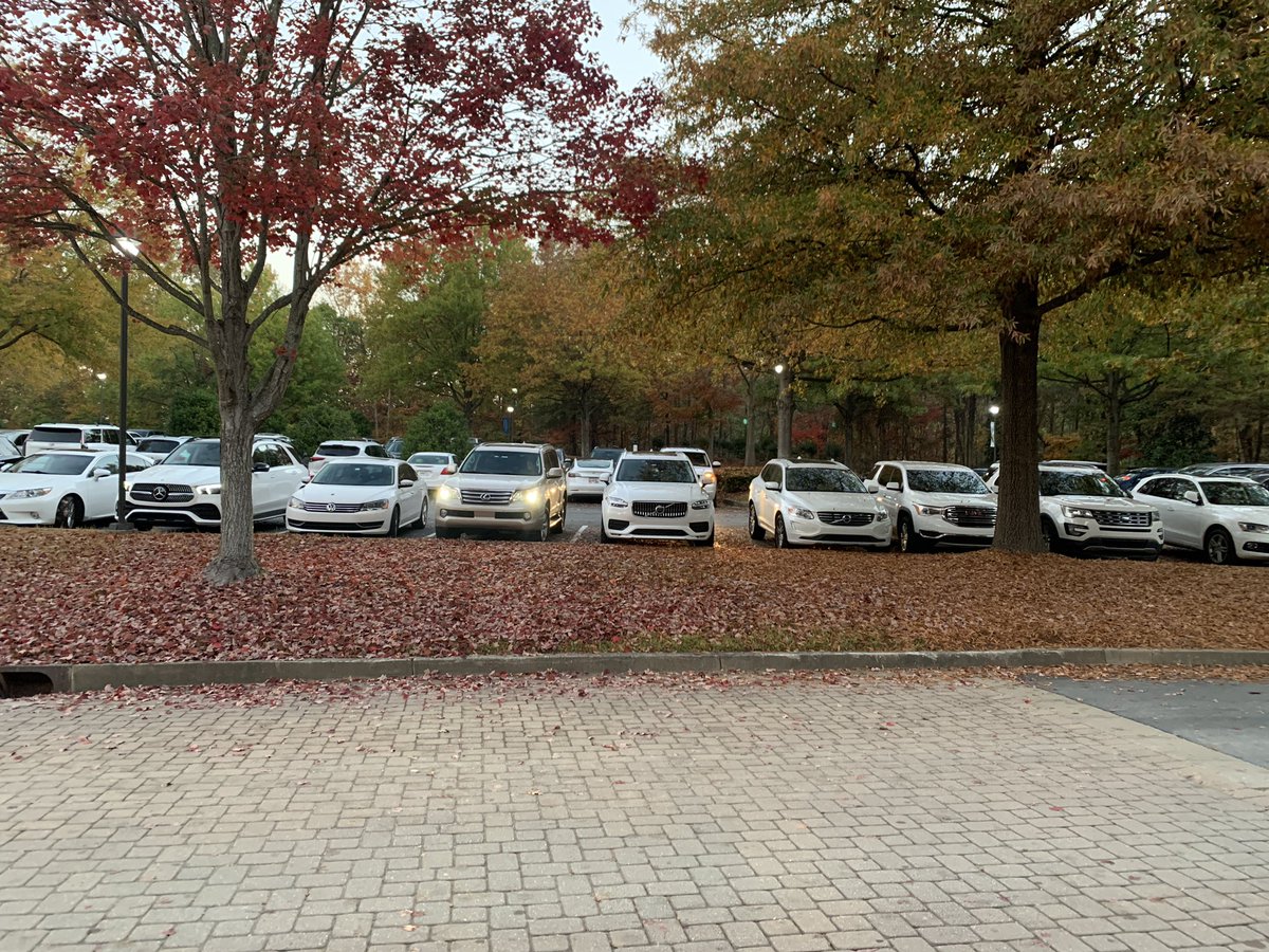 I spy a lot of white cars <a href="/trinityatl/">Trinity School</a>!!