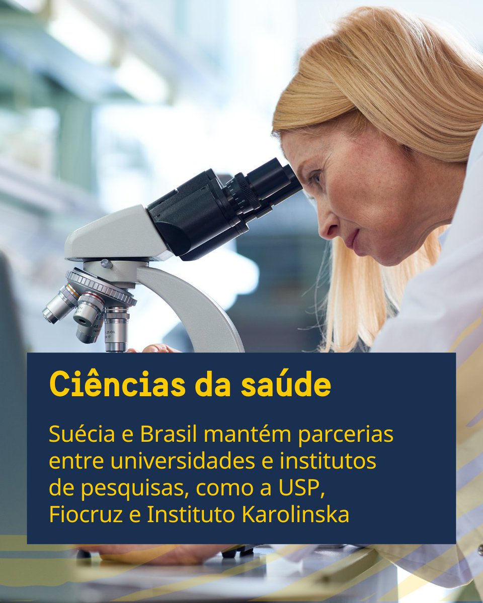 Investimentos em ciências da saúde são prioridade para Suécia e Brasil. Para isso, os dois países mantém colaboração por meio de universidades e institutos, como a USP e Fiocruz, pelo lado brasileiro, e Instituto Karolinska, pelo sueco. Saiba mais  inovacaosueciabrasil.com.br
#SBIW22