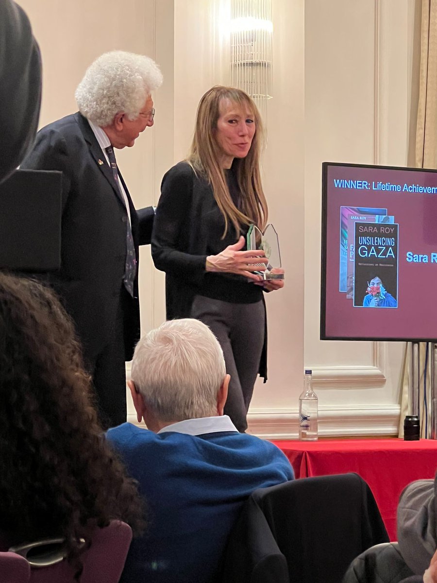 MiddleEastMnt's tweet photo. πππ CONGRATULATIONS to Sara Roy on her Lifetime achievement award
#PBA22 #PALESTINE #PALESTINEBOOKAWARDS2022 https://t.co/2CJoMpaANu