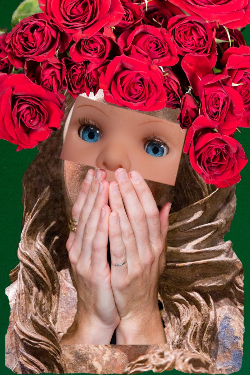 PamelaFingerhut's tweet photo. Plays With Dolls #09 - Should I turn it into a NFT? 🤔

#contemporaryart #art #collageart https://t.co/61mvMVXL5j