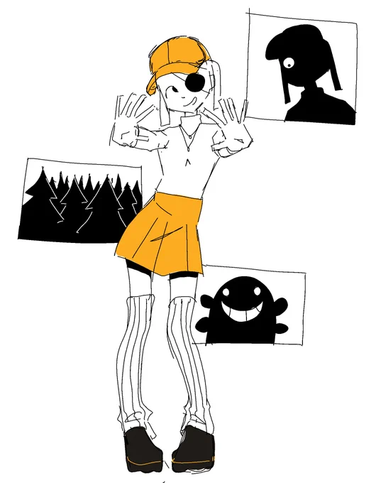 Suggestions to draw Liv? It's your opportunity 💀
Here's some early design of her I made before changing the art style for something more suitable to the animation ‼️ 