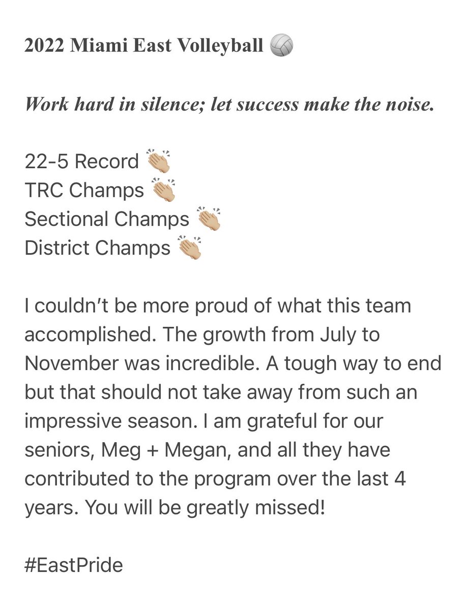 MrsDanielleBatt's tweet photo. When Twitter doesn’t give you enough characters to share your thoughts, you improvise👇🏼 @MEVikingsVB https://t.co/tdcMhnGRWY