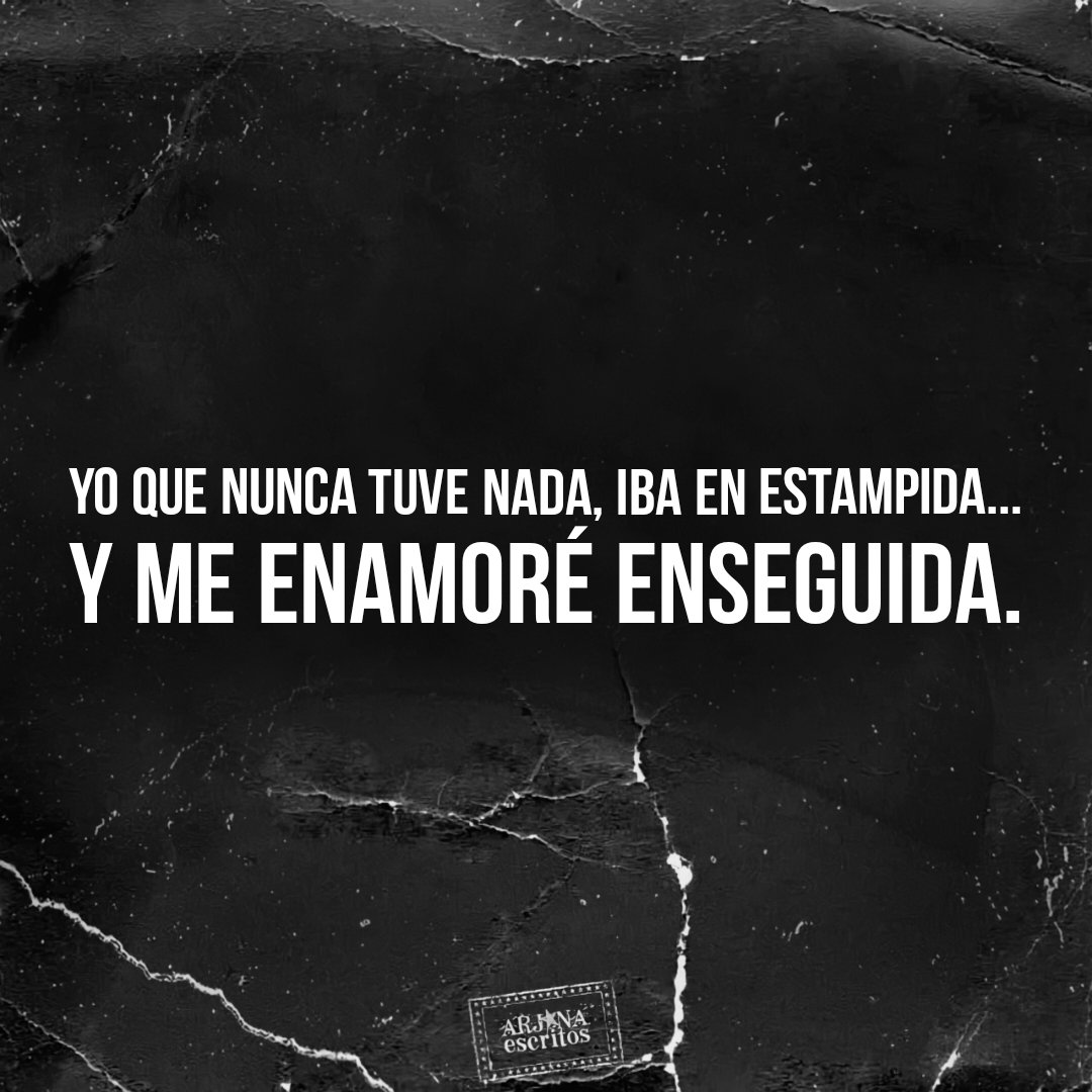ArjonaEscritos's tweet photo. Yo que nunca tuve nada, iba en estampida... Y me enamoré enseguida. ⋆ᴇʟ ғʟᴇᴄʜᴀᴢᴏ ʏ ʟᴀ sᴇᴄᴜᴇʟᴀ🎙༄✮⋆
@Ricardo_Arjona https://t.co/59yZr8rIn3
