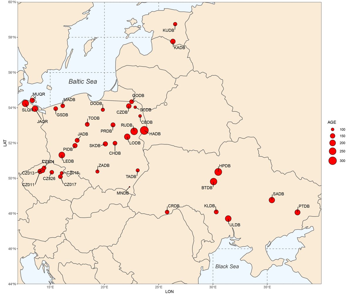 Dendrolab_IBL's tweet photo. We are starting a new research initiative "QURO project". Our aim is to study spatio-temporal variation in #climatesensitivity of pedunculate oak. Until now we have 37 sites in 5 European countries. We are open for cooperation. Some suggestions for a catchy project title? #QURO https://t.co/MGRDoz7Qvl