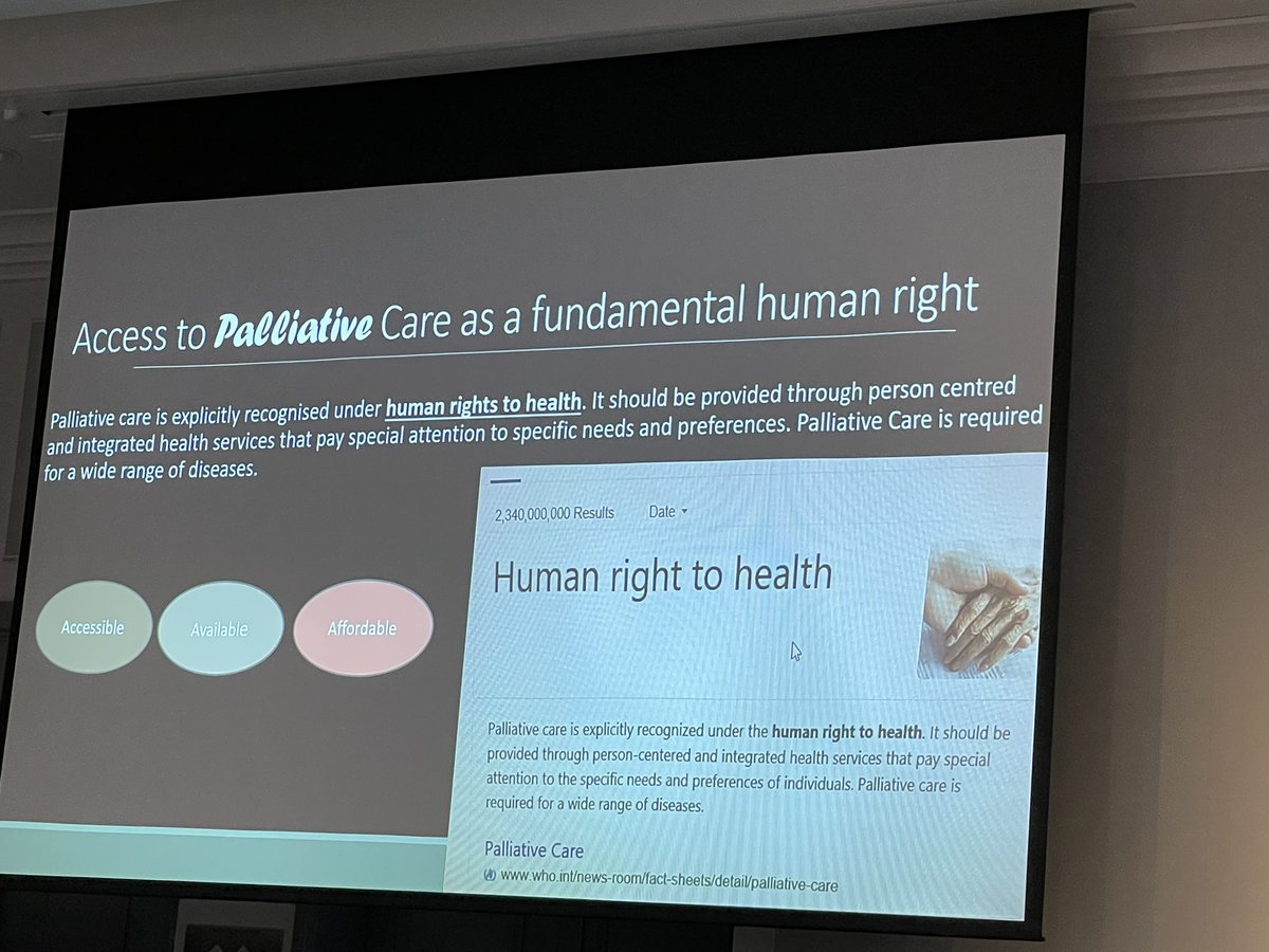 Joan Ryan challenging us to think about the rights of vulnerable people to access #palliativecare and to find ways to increase access to care. How do we step outside our protocol driven models of care? #pcnsw2022 <a href="/PallCareNSW/">Palliative Care NSW</a>