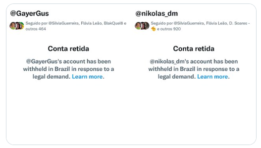 therightwayBR's tweet photo. Politicians are now being censored in Brazil for questioning the election process and how the electronic polls work. 

#BrazilWasStolen #BrazilElections #Brazil #Derrubaram #Fraude #Censura #Censorship https://t.co/qmmxGQcaOT