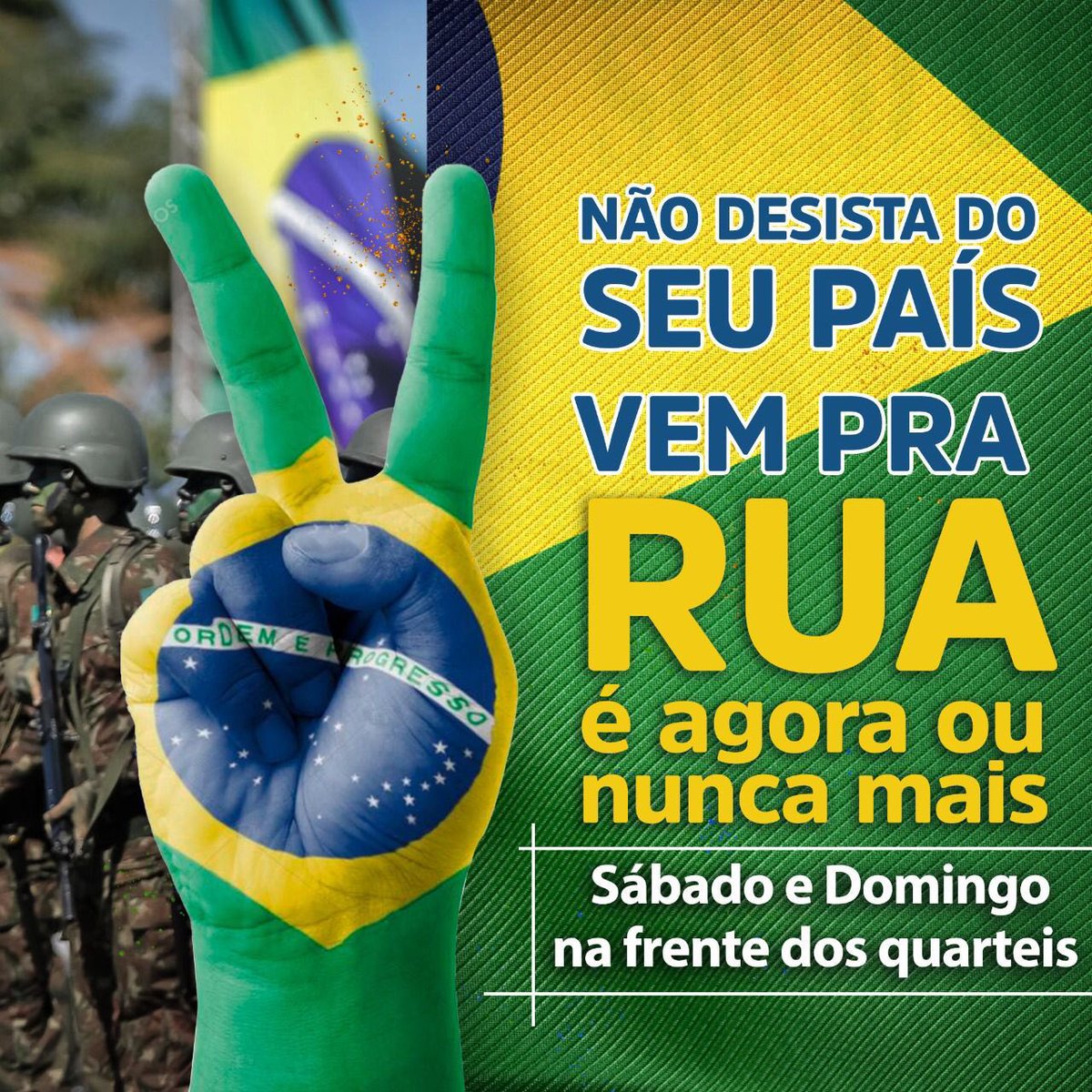 COMPARTILHEM! O POVO NAS RUAS PELA VERDADE E PELA LIBERDADE! #bolsonaro