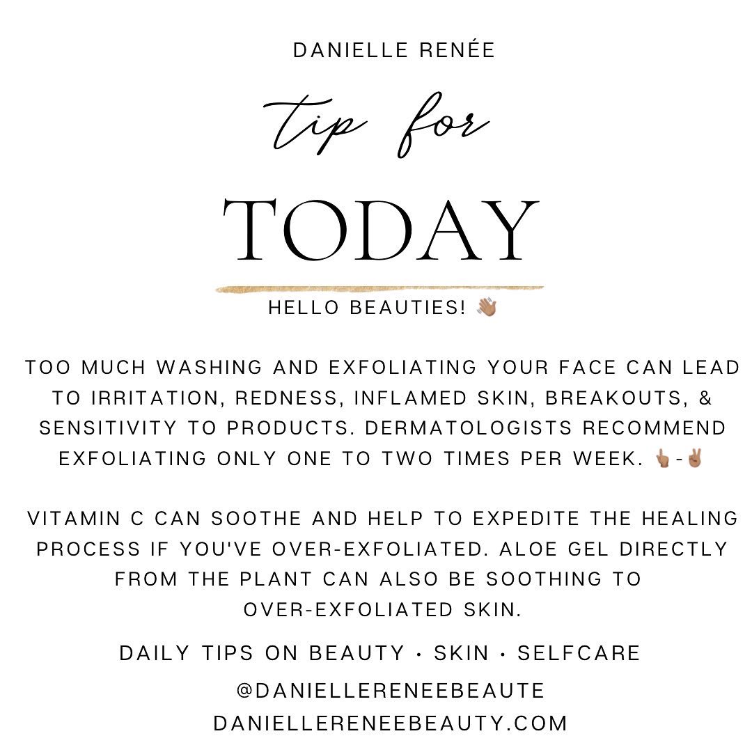 dani_dials's tweet image. Too much exfoliating can work against your glow-up goals! 🌟 See blog: daniellereneebeauty.com/post/don-t-ove…

#tipoftheday #beautytips #skintips