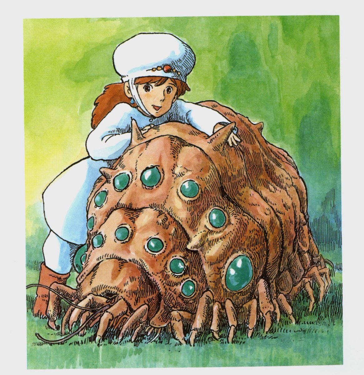 tani269's tweet image. I like how in The Art of Nausicaa of the Valley, Miyazaki’s comments are either very blunt or very relatable 😭