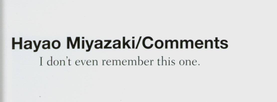 tani269's tweet image. I like how in The Art of Nausicaa of the Valley, Miyazaki’s comments are either very blunt or very relatable 😭