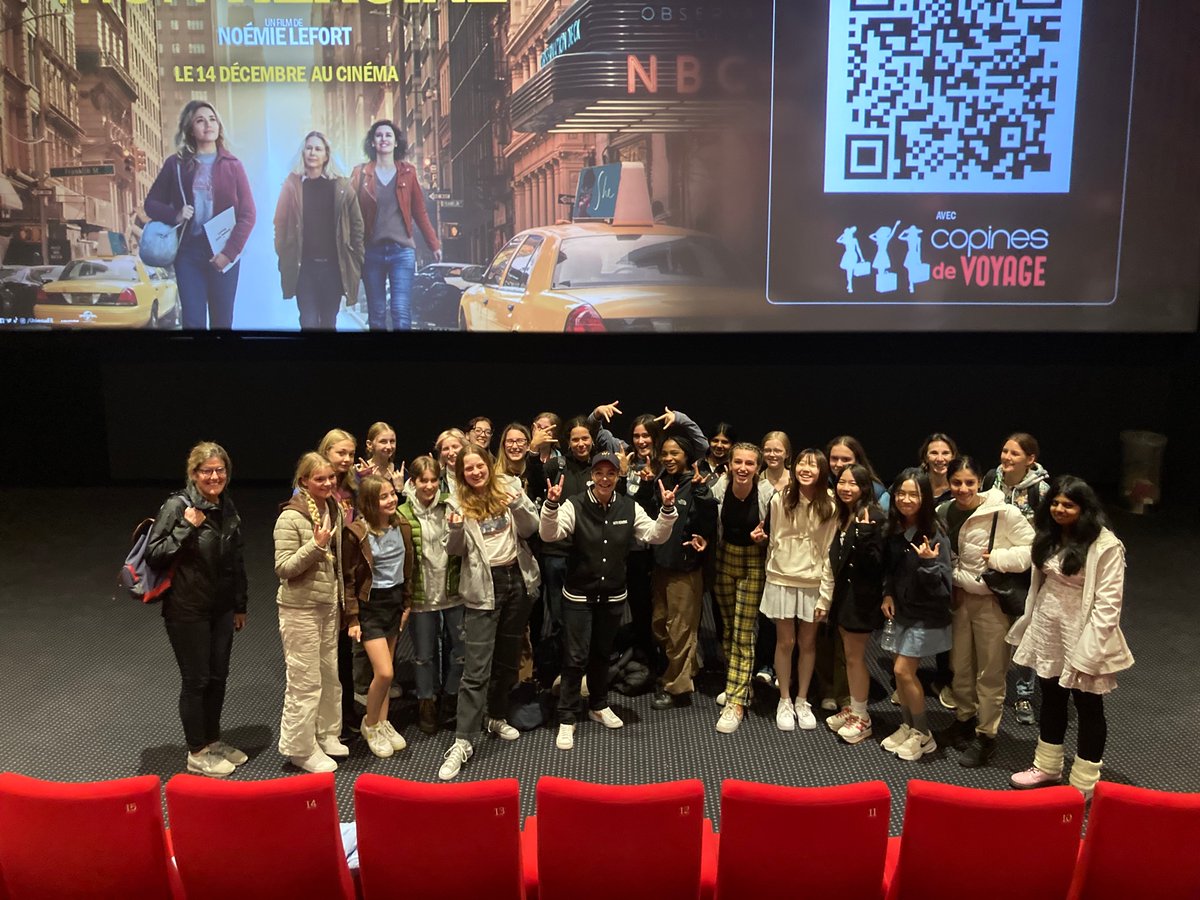 RHSBLanguages's tweet photo. And a film premiere to end our trip! Girls were brave enough to ask questions to the talented @JustMeNoeM. https://t.co/LX4Konbinq
