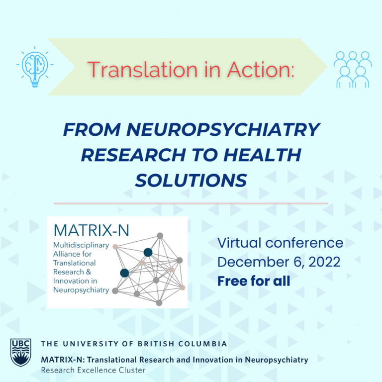 The B.R.A.I.N. Lab (@ubc_brain_lab) on Twitter photo Are you interested in translational neuroscience or psychiatry research? Register for the FREE Translation in Action: from Neuropsychiatry Research to Health Solutions virtual conference on December 6 organized by <a href="/MatrixN_UBC/">MATRIX-N Cluster UBC</a>. Are you interested in translational neuroscience or psychiatry research? Register for the FREE Translation in Action: from Neuropsychiatry Research to Health Solutions virtual conference on December 6 organized by <a href="/MatrixN_UBC/">MATRIX-N Cluster UBC</a>.