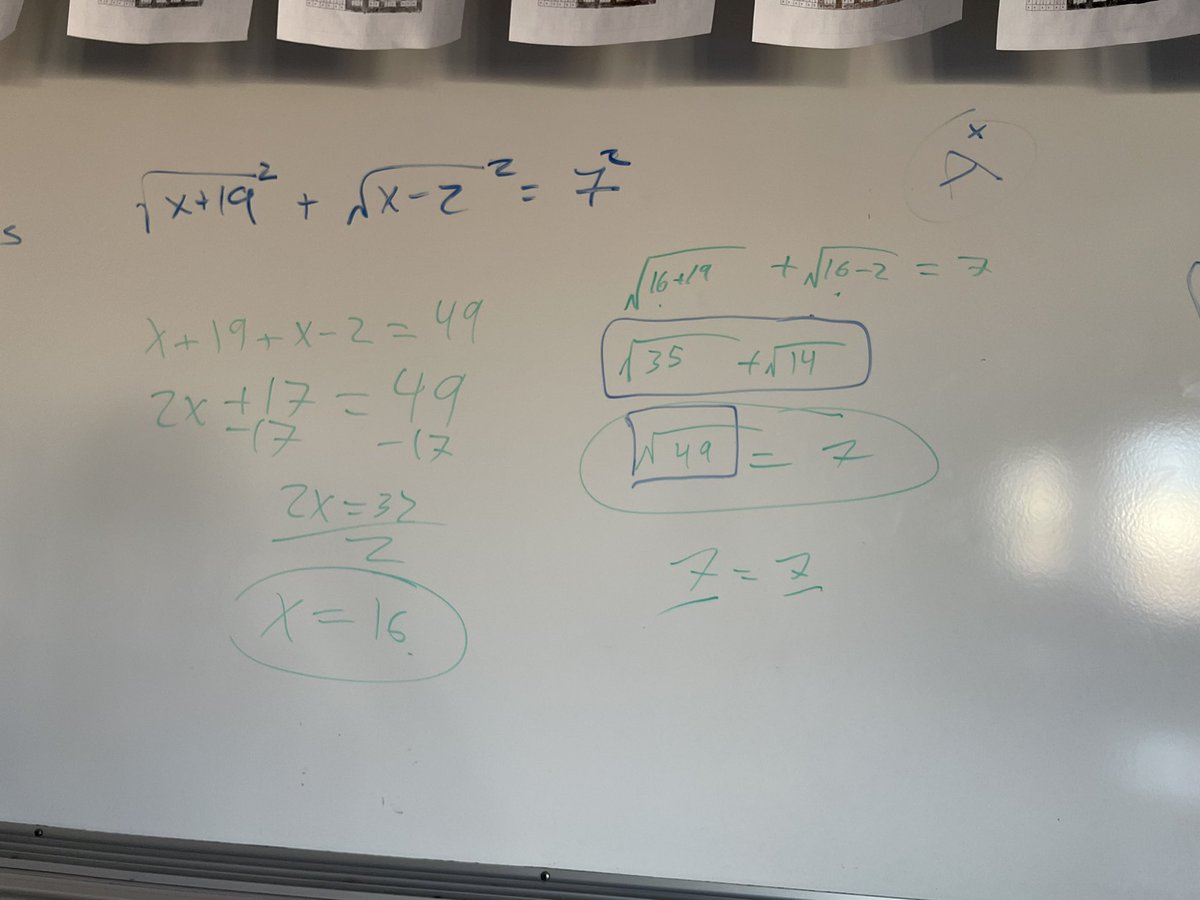 LMillerMath's tweet photo. When you commit a crime against algebra and then do it again, so it looks like nothing ever happened… misconceptions made visible. 🥳
#BTC #mtbos #makemoremistakes #Iteachmath https://t.co/aNjwXIC20e