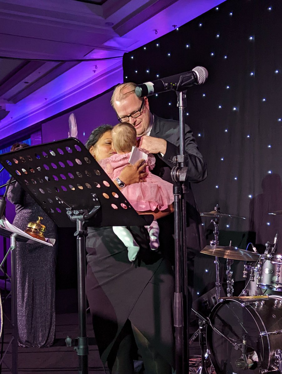 GCH_Charity's tweet photo. Wee Florence may be our youngest guest this evening, but she's certainly made a huge impact with her mummy and daddy 🥰 Heartfelt thanks to John, Fiona and Florence for sharing their NICU story 💜 #GCHC20 https://t.co/Jw514tkKzE