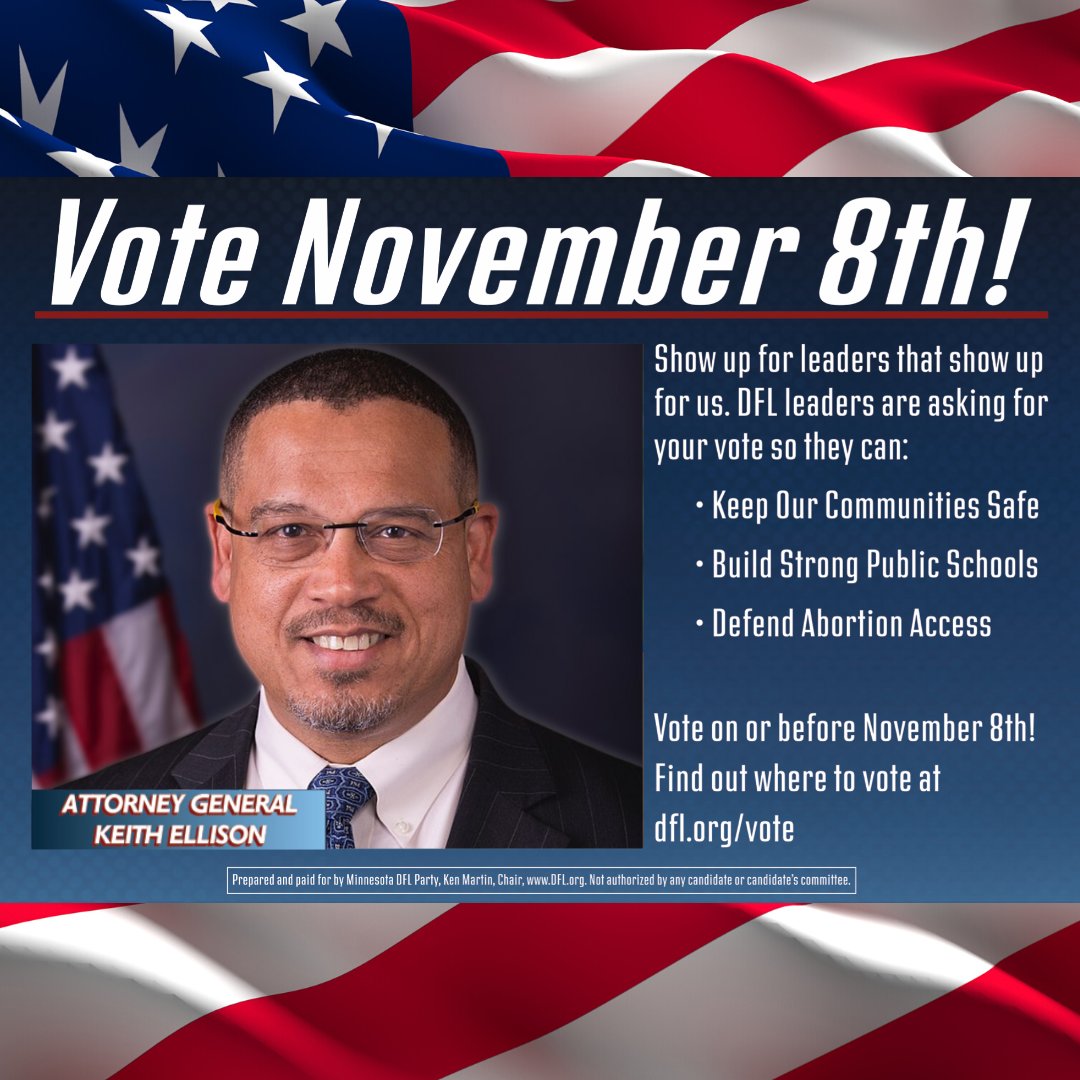 insightnews's tweet photo. Show up for leaders that show up for us. DFL leaders like Keith Ellison, Tim Walz, and Steve Simon are asking for your vote! 

Visit https://t.co/l88yWIZqpS

#Election2022 @MinnesotaDFL #Minnesota #Minneapolis #Democracy  #Consumer #Labor #SmallBusiness #Farmers @TheDemocrats https://t.co/1d3qJ86MhW