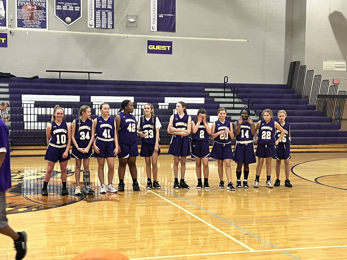 SpringvilleMid1's tweet image. Midnight Madness @SHSTig3rPride #sms #basketball #cheer @Burns_StClair @sccboe