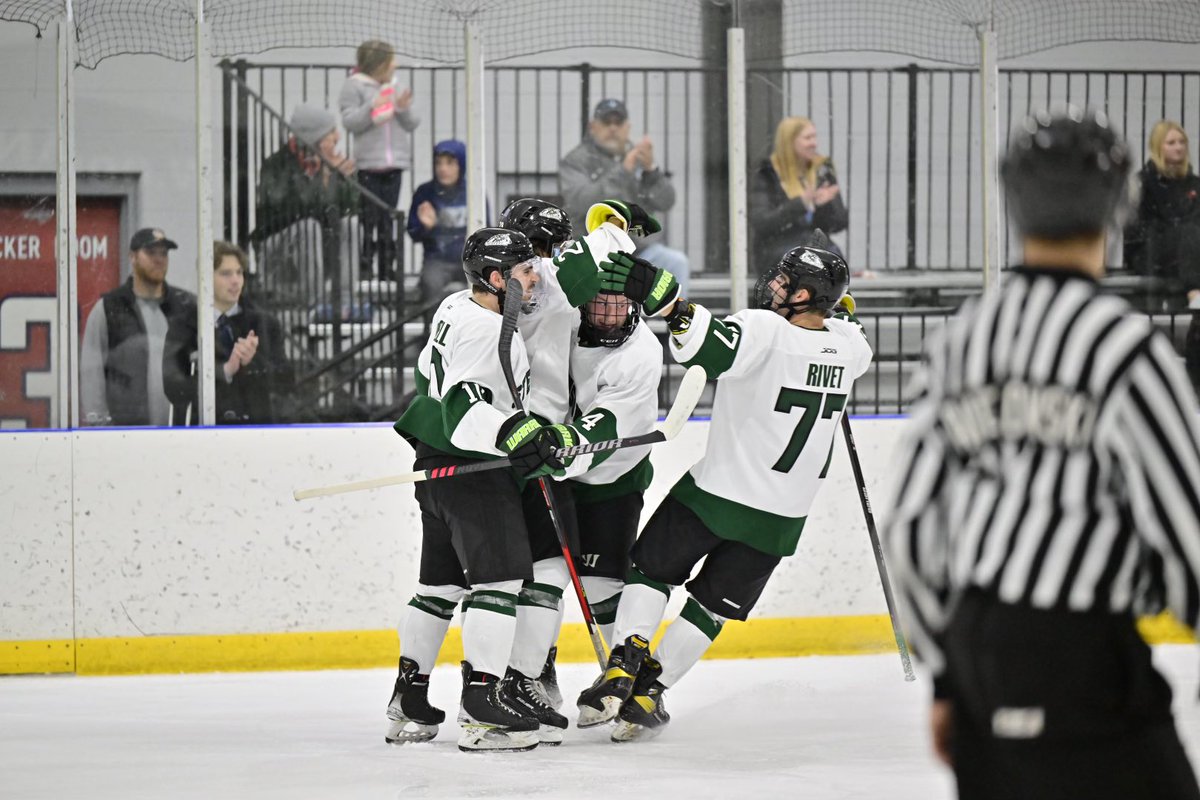 GoMustangSports's tweet photo. After 2 tied at 3. Graham McCrory the goal scorer for the Mustangs                #stangnation #uchc #d3mhoc https://t.co/bDlcv4xKcy