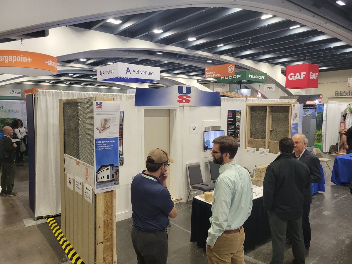 fiber_tiger's tweet photo. Team Tiger Fiber had a blast showcasing our prefabricated hempcrete wall panels with our buddies from US Heritage Group at the @Greenbuild International Conference and Expo in San Francisco this past week!
#hemp #hempfiber #fiberhemp #buildwithhemp #hempbuilding https://t.co/ttsc0JjrGE
