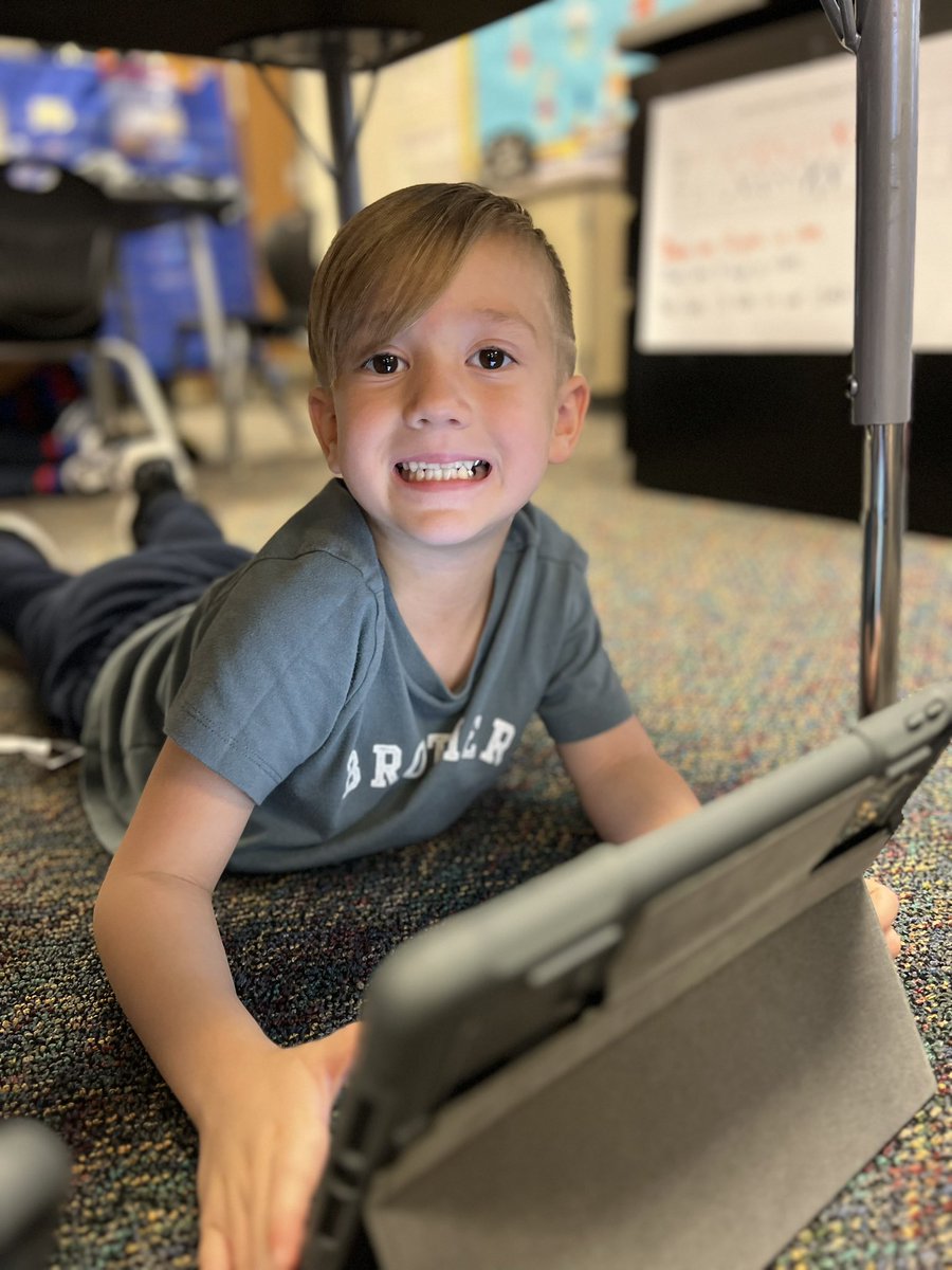 mrsjones72812's tweet photo. Look at those @ChrisYungES Kindergarten smiles! They were so proud of the work they did today in @BookCreatorApp after reading “The Leaf Thief” on @Novel_Effect ! #bookcreater @theipodteacher #pwcsitc https://t.co/gtdKQyQMuv