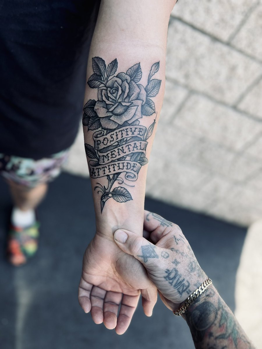 Positive mental attitude tattoo I made last week. #pma